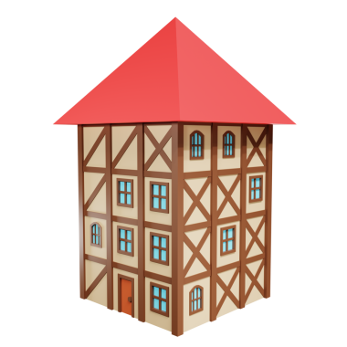 Ortaçağ fantazisi. 3d oluşturma.