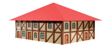 Ortaçağ fantazisi. 3d oluşturma.