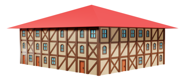 Ortaçağ fantazisi. 3d oluşturma.