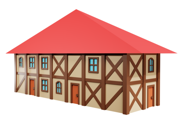 Ortaçağ fantazisi. 3d oluşturma.