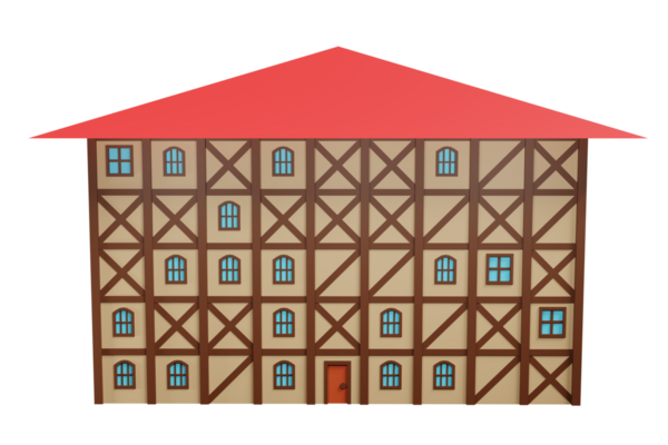 Ortaçağ fantazisi. 3d oluşturma.