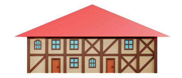 Ortaçağ fantazisi. 3d oluşturma.