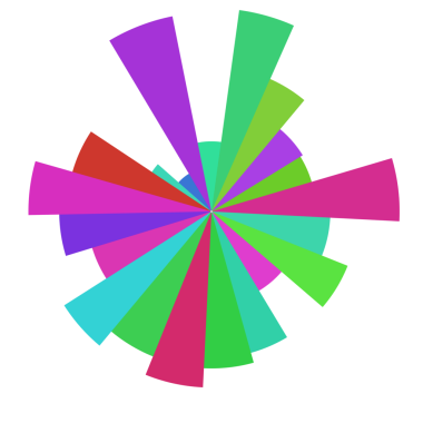 Soyut renkli daire teknolojisi dijital.