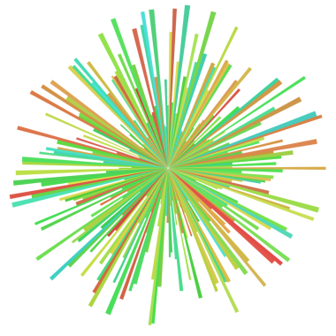Soyut renkli daire teknolojisi dijital.