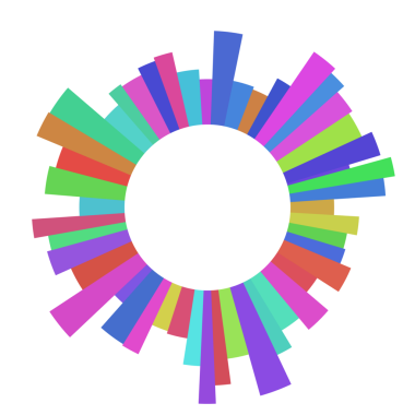 Soyut renkli daire teknolojisi dijital çerçeve.