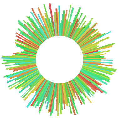 Soyut renkli daire teknolojisi dijital çerçeve.