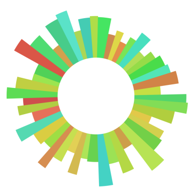 Soyut renkli daire teknolojisi dijital çerçeve.