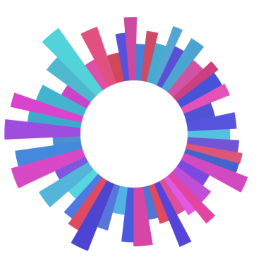 Soyut renkli daire teknolojisi dijital çerçeve.