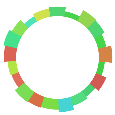 Soyut renkli daire teknolojisi dijital çerçeve.