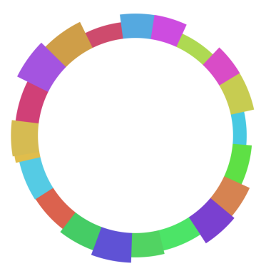 Soyut renkli daire teknolojisi dijital çerçeve.
