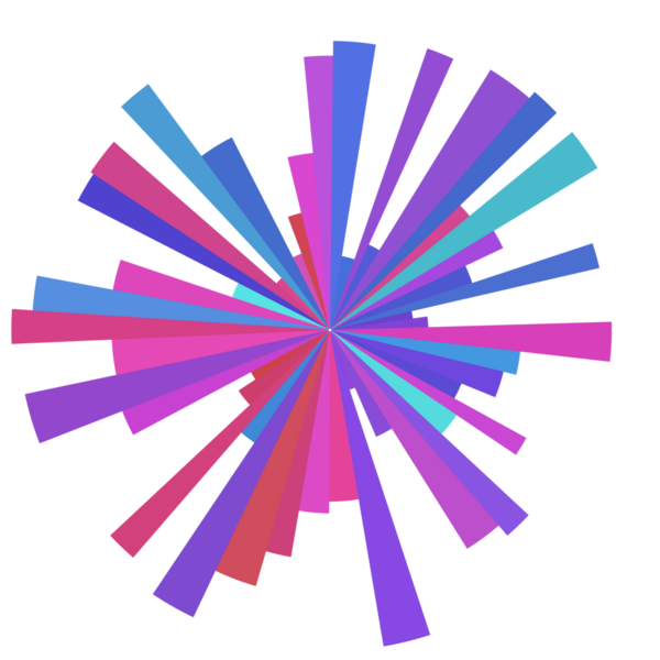 Soyut renkli daire teknolojisi dijital.