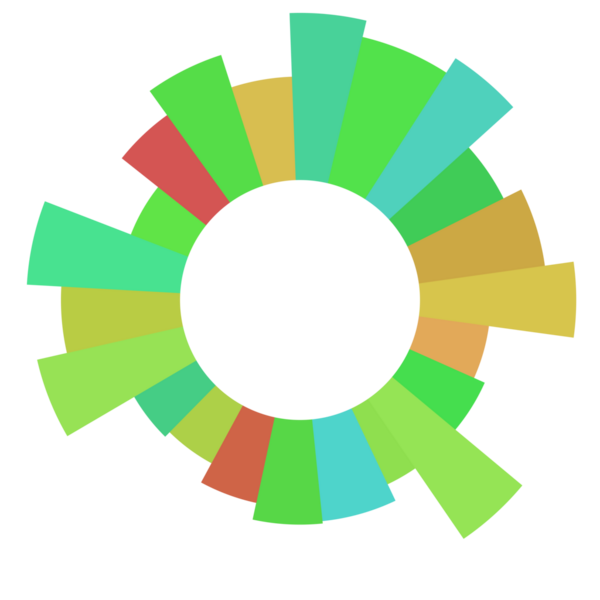 Soyut renkli daire teknolojisi dijital çerçeve.