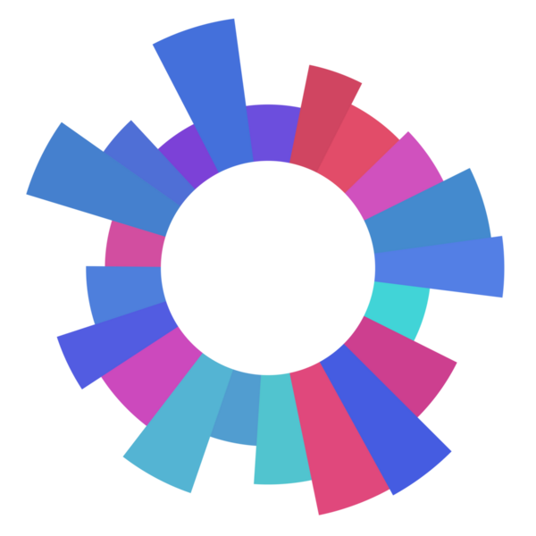 Soyut renkli daire teknolojisi dijital çerçeve.