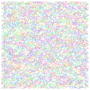 Renkli devre teknolojisi resimleme arkaplanı.