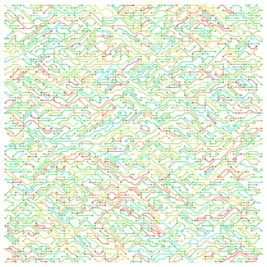 Renkli devre teknolojisi resimleme arkaplanı.