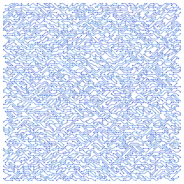 Mavi devre teknoloji illüstrasyon arka planı.