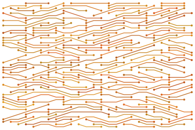 Turuncu devre teknolojisi resimleme arkaplanı.
