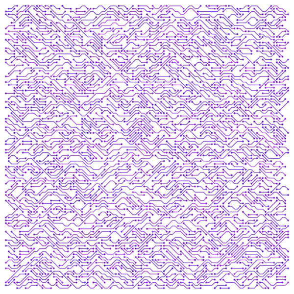 Mor devre teknolojisi resimleme arkaplanı.