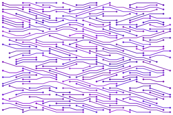 Mor devre teknolojisi resimleme arkaplanı.