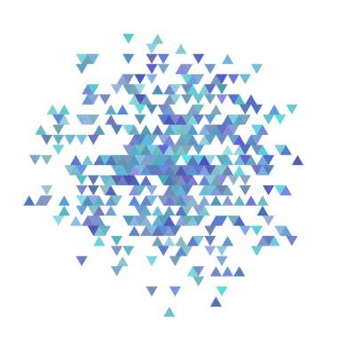 Mavi üçgen yarım ton rastgele arkaplan.