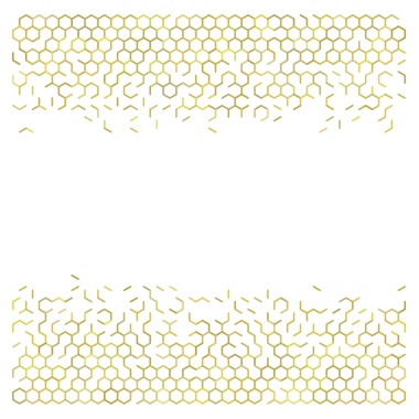 Altın soyut altıgen ızgara arkaplan.