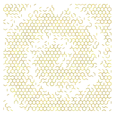 Altın soyut altıgen ızgara arkaplan.