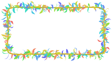 Asma Dekor. Yaprak çerçeve 3d oluşturma.