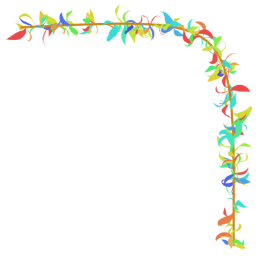 Asma Dekor. Yaprak eğrisi 3d oluşturma.