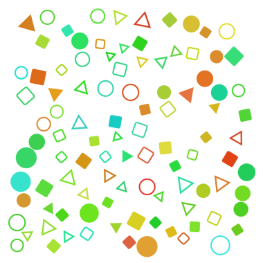 Geometrik şekilleri karıştır, rastgele desen arkaplanı.