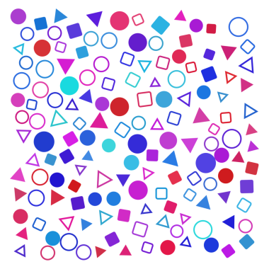 Geometrik şekilleri karıştır, rastgele desen arkaplanı.