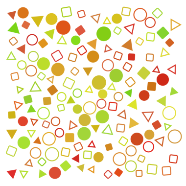 Geometrik şekilleri karıştır, rastgele desen arkaplanı.