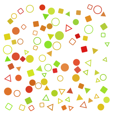 Geometrik şekilleri karıştır, rastgele desen arkaplanı.