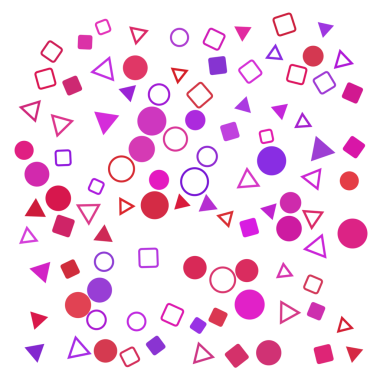 Geometrik şekilleri karıştır, rastgele desen arkaplanı.