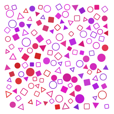 Geometrik şekilleri karıştır, rastgele desen arkaplanı.