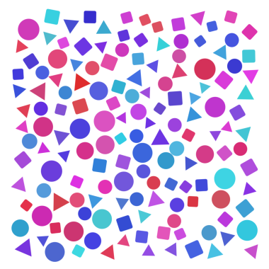 Geometrik şekiller rastgele desen arkaplanı.