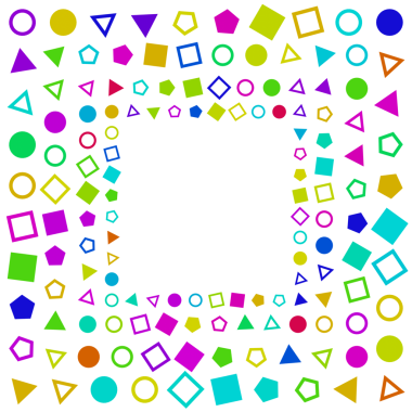 Renkli geometri desen arkaplanı.