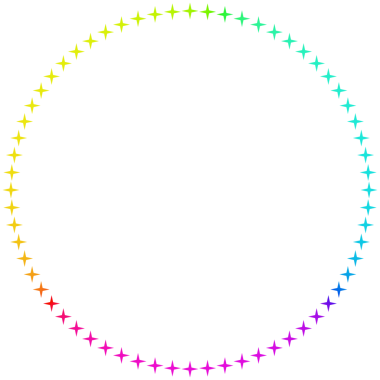 Gökkuşağı ışığı çerçeve 3d oluşturma.