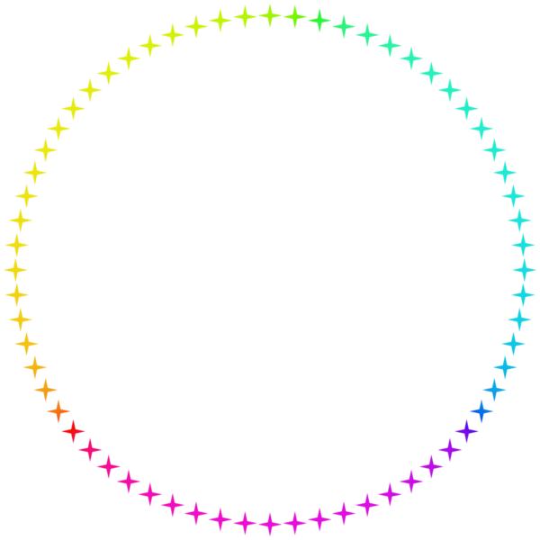 Gökkuşağı ışığı çerçeve 3d oluşturma.