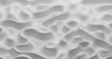 Beyaz kumaş dalgalanma dokusu arka planı. 3d oluşturma.