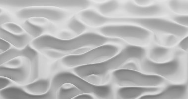 Beyaz kumaş dalgalanma dokusu arka planı. 3d oluşturma.
