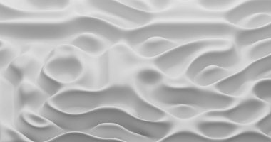 Beyaz kumaş dalgalanma dokusu arka planı. 3d oluşturma.