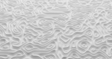 Beyaz bez dalga arkaplanı. 3d oluşturma.
