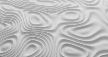 Beyaz bez dalga arkaplanı. 3d oluşturma.