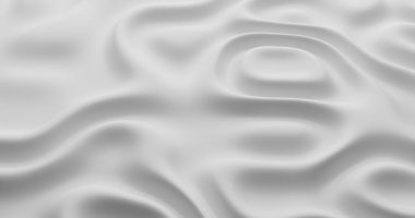 Beyaz bez dalga arkaplanı. 3d oluşturma.