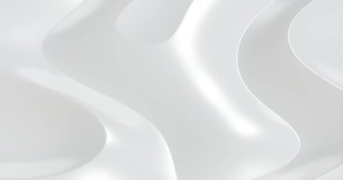 Soyut beyaz lüks geometrik şekiller arka plan. 3d oluşturma.