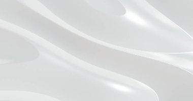 Soyut beyaz lüks geometrik şekiller arka plan. 3d oluşturma.