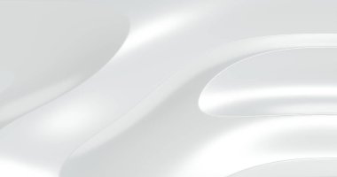 Soyut beyaz lüks geometrik şekiller arka plan. 3d oluşturma.