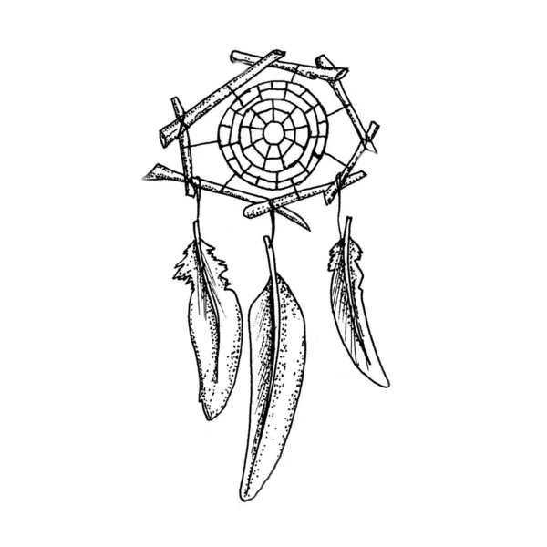 Plemienne Strony Rysowane Ilustracja Stylu Tatuażu — Zdjęcie stockowe