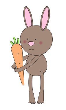 Yeşil arka planda sevimli tavşanlarla Paskalya kartı seti. Tavşan kulaklı Paskalya yumurtası karakteri. Bahar tatili afişi. Vektör illüstrasyonu