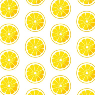 Limon dilimleriyle kusursuz desen. vektör illüstrasyonu